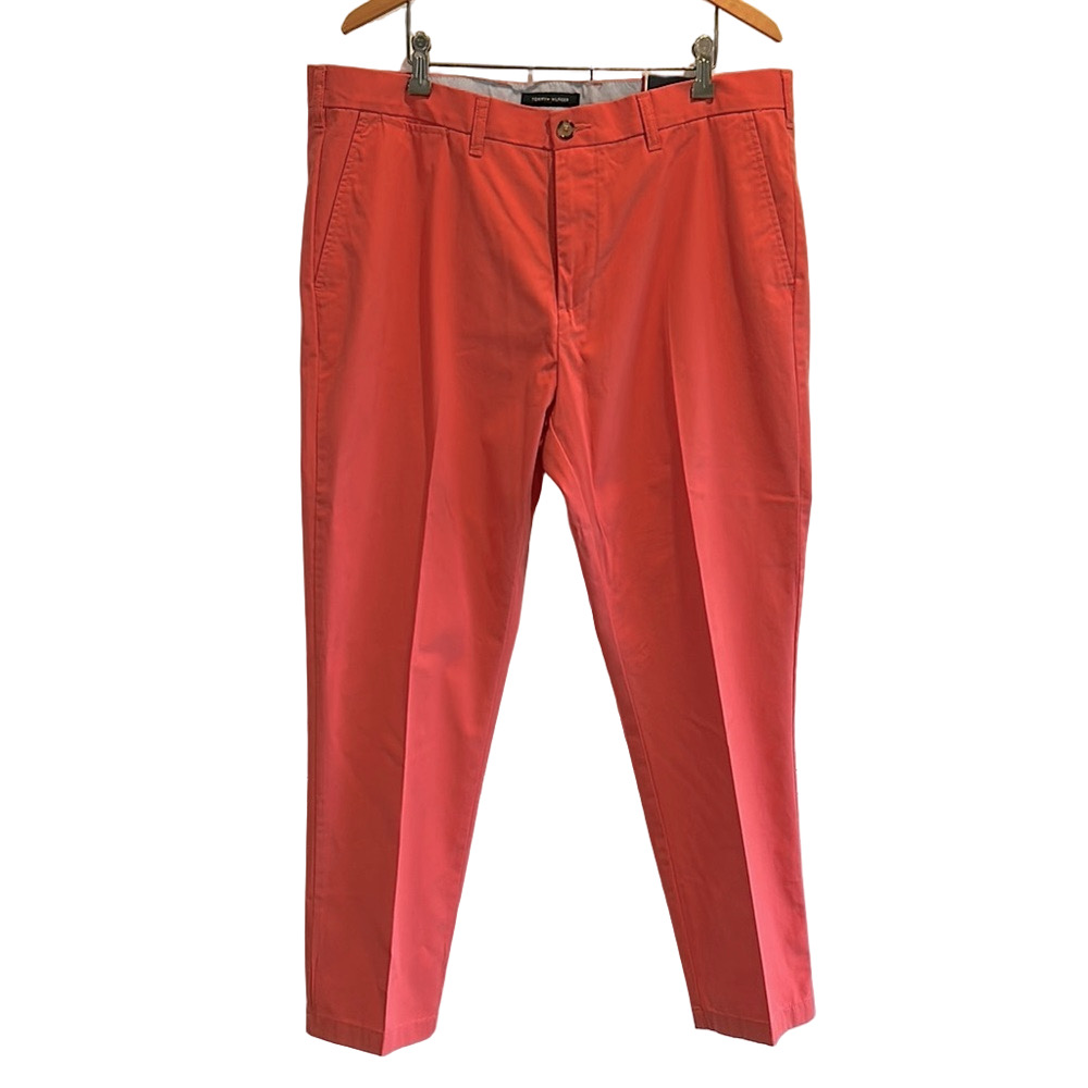 Tommy Hilfiger Coral/pink/orange Chinos Tailored Cotton Blend Size 38X30